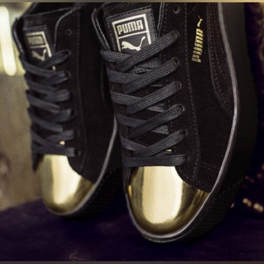 Puma Gold Toe Sneakers - Picture 1 of 9